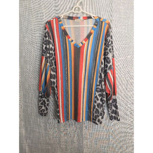 Women's Southern Stitch Top Size S Multi-color‎